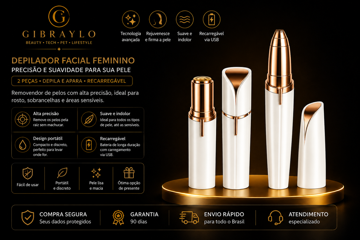 Kit Depilador Facial