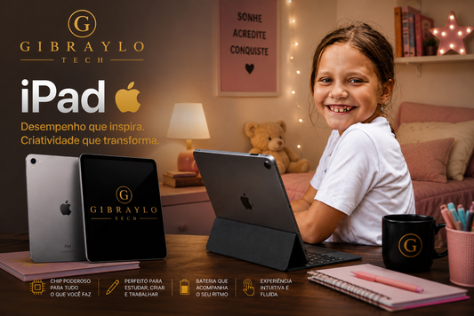 iPad Apple para estudos, trabalho, criatividade e entretenimento com alto desempenho e mobilidade