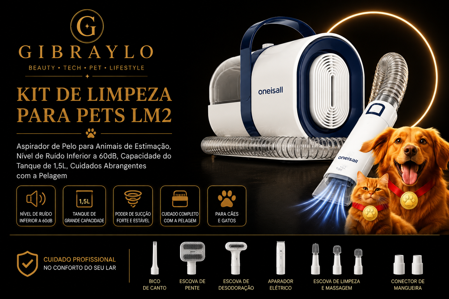 Kit Aspirador para Pets