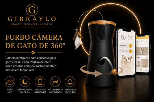 Câmera Inteligente 360° para Gatos