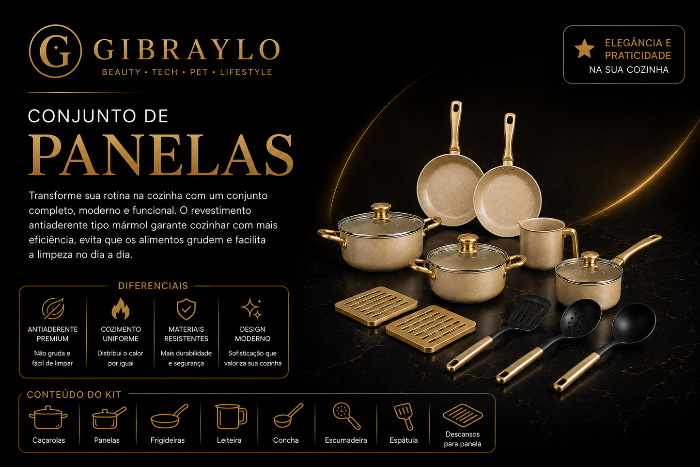 Conjunto de Panelas